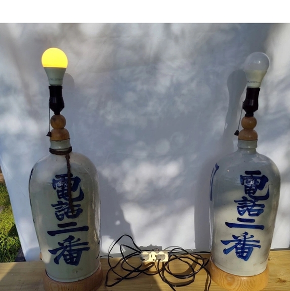 🚨 RARE 🚨 Matching Tokkuri (Sake Jugs c.1880) Pair Of Lamps. - Picture 11 of 12